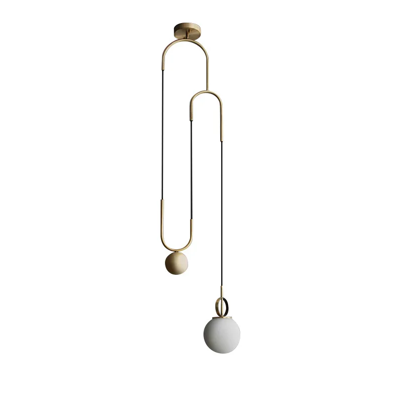Nordic restaurant light luxury chandelier postmodern personalized bedside bar living room designer glass ball lamp
Nordic restaurant light luxury chandelier postmodern personalized bedside bar living room designer glass ball lamp
