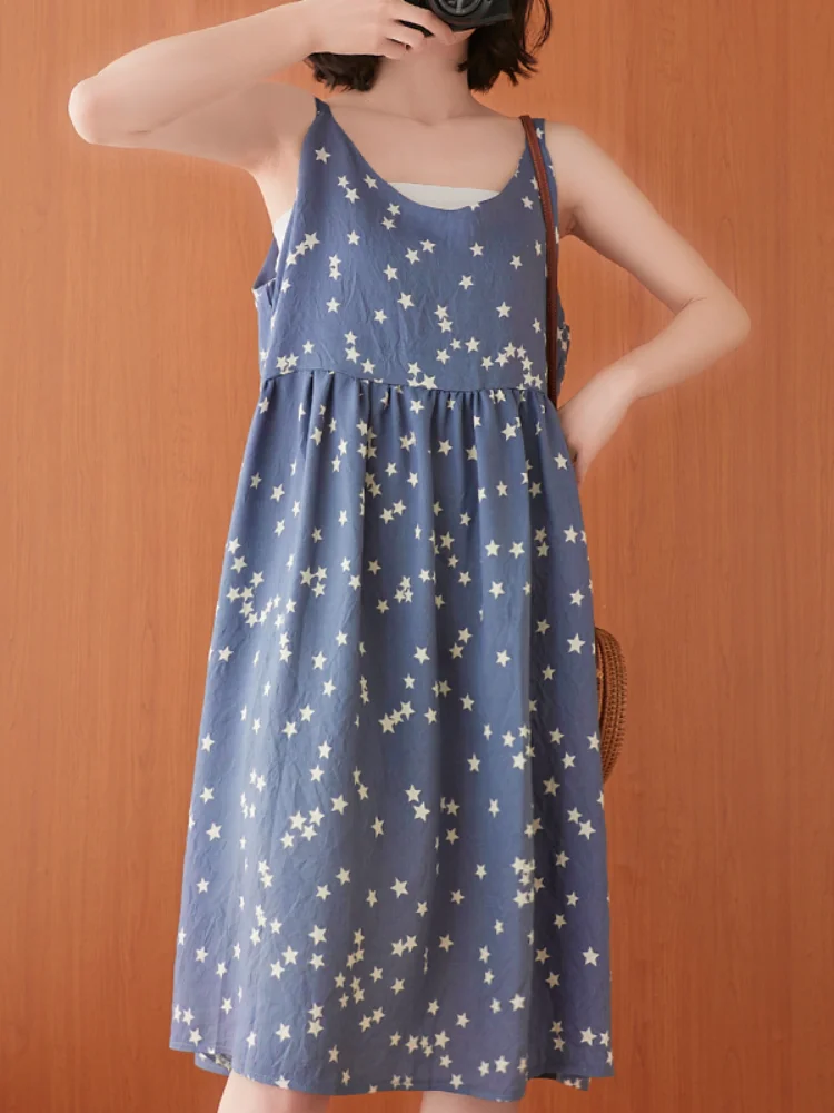 Women's Dresses Plus Size Dress Print Retro Folk-custom O-neck Hemp Sleeveless Dresse A-LINE Lady Cotton Mid-Calf Houthion
Women's Dresses Plus Size Dress Print Retro Folk-custom O-neck Hemp Sleeveless Dresse A-LINE Lady Cotton Mid-Calf Houthion