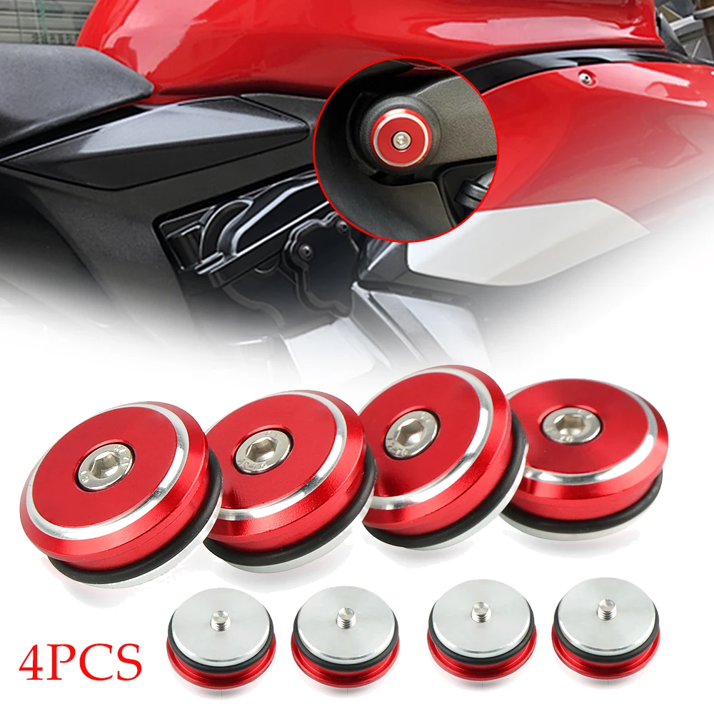 4PCS For Ducati 899 959 1199 1299 Panigale V4 S 2012-2018 Motorcycle Frame Plugs Cap Frame Hole Cover Frame Insert Plug Caps
4PCS For Ducati 899 959 1199 1299 Panigale V4 S 2012-2018 Motorcycle Frame Plugs Cap Frame Hole Cover Frame Insert Plug Caps
