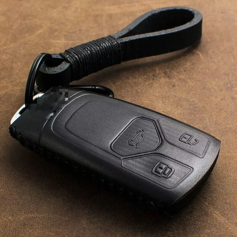 1 PCS Genuine Leather Key Cover Key Case for Audi New A4 A5 A6 Q7 2017-2018 Auto Accessories Car Styling
1 PCS Genuine Leather Key Cover Key Case for Audi New A4 A5 A6 Q7 2017-2018 Auto Accessories Car Styling