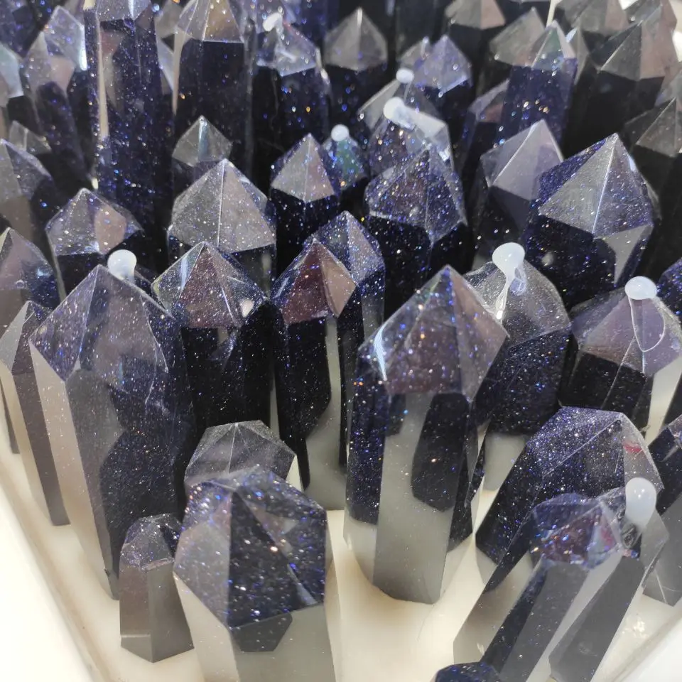 1000g High Quality Fantasy Starlight Quartz Crystal Blue Sand Single Pointed Wand Point Healing
1000g High Quality Fantasy Starlight Quartz Crystal Blue Sand Single Pointed Wand Point Healing