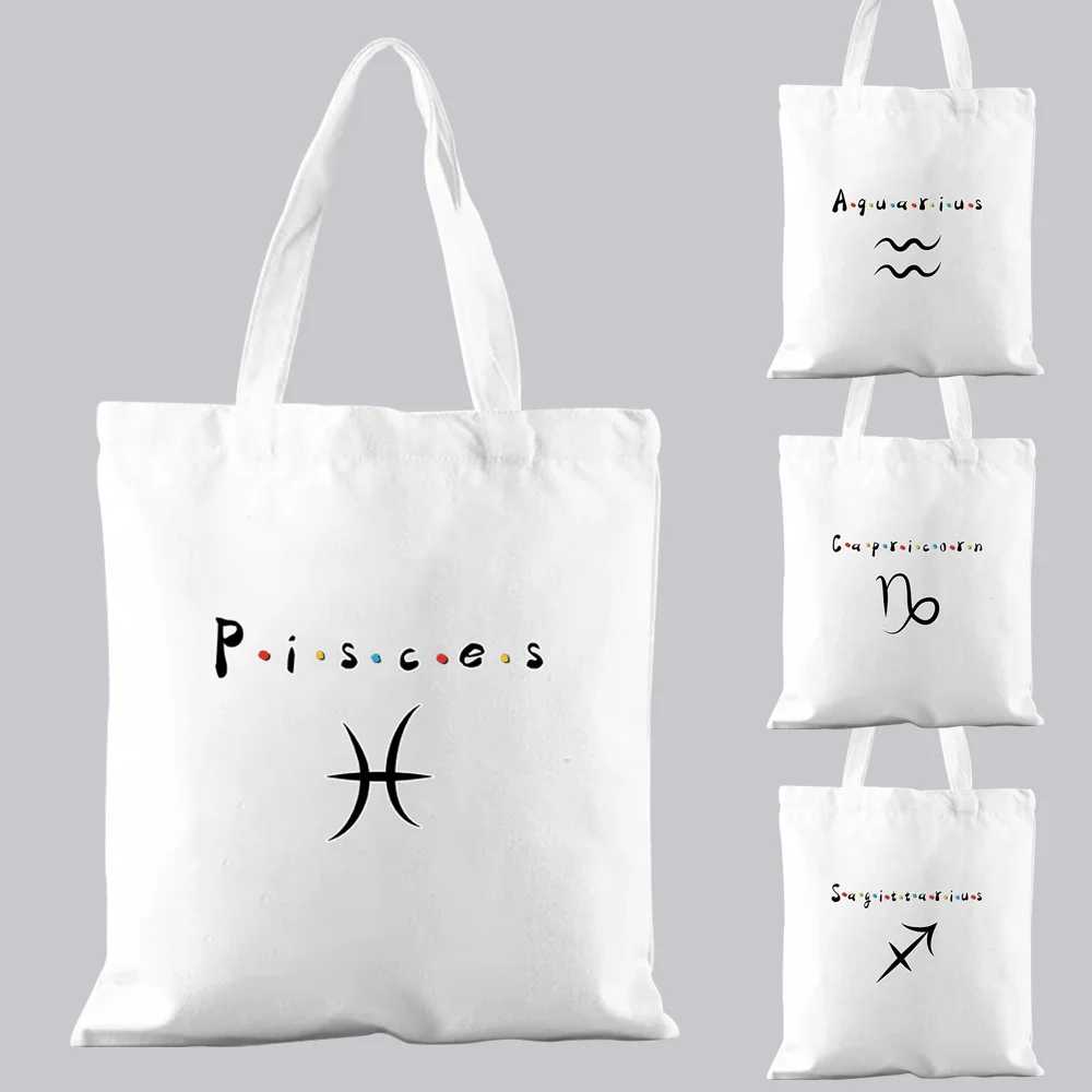 Shopping Bag Ladies White Casual Handbag Commuter Pattern Printing Constellation Printing Canvas One Shoulder Fashion Reusable
Shopping Bag Ladies White Casual Handbag Commuter Pattern Printing Constellation Printing Canvas One Shoulder Fashion Reusable