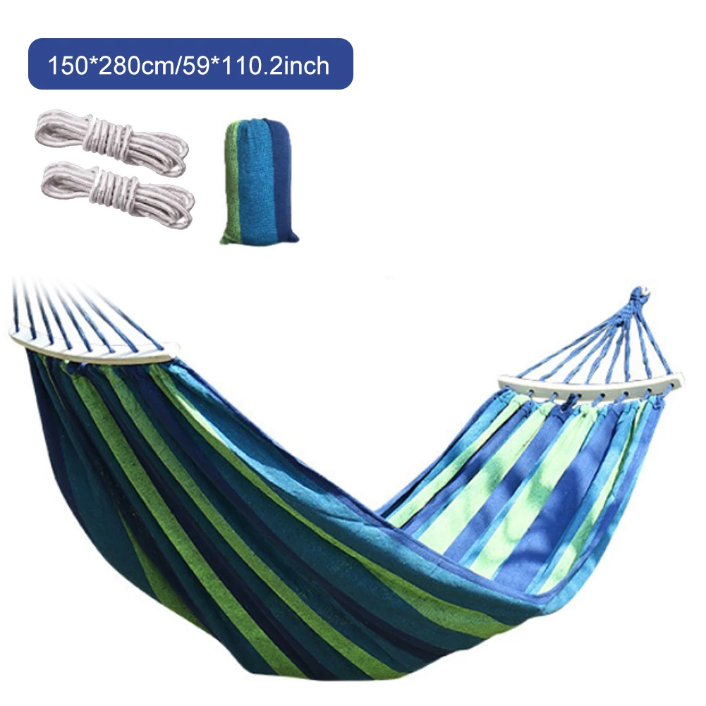 Outdoor Portable Hanging Hammock Single Double Camping Swing Chair Thick Canvas Bed Hammocks 350KG Load with Straps Carrying Bag
Outdoor Portable Hanging Hammock Single Double Camping Swing Chair Thick Canvas Bed Hammocks 350KG Load with Straps Carrying Bag