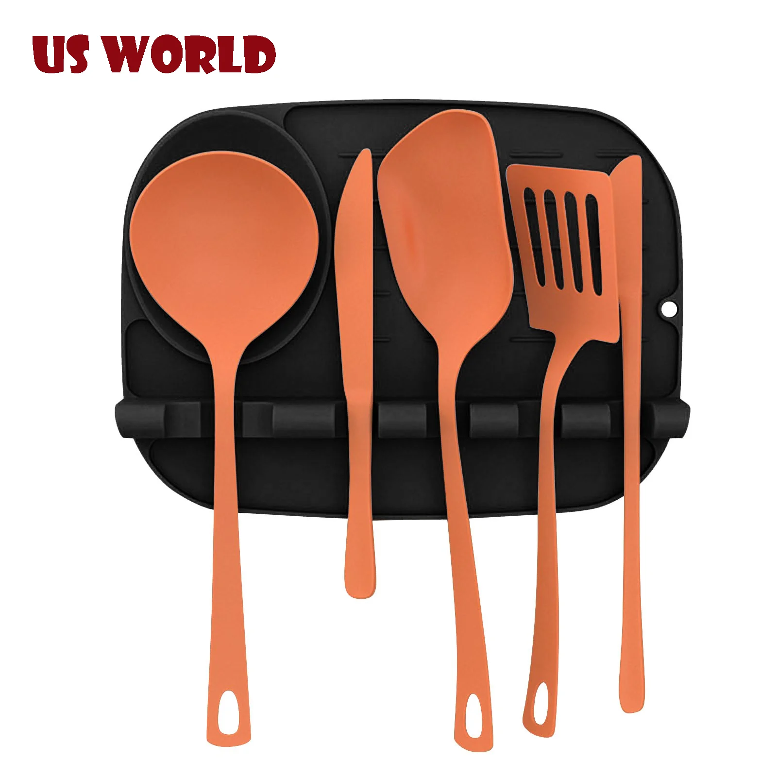 2021 New 2 In 1 Kitchen Silicone Spoon Rest Upgraded Utensil Rest Hang Hole Design Kitchen Utility Tools Кухонные Инструменты
2021 New 2 In 1 Kitchen Silicone Spoon Rest Upgraded Utensil Rest Hang Hole Design Kitchen Utility Tools Кухонные Инструменты
