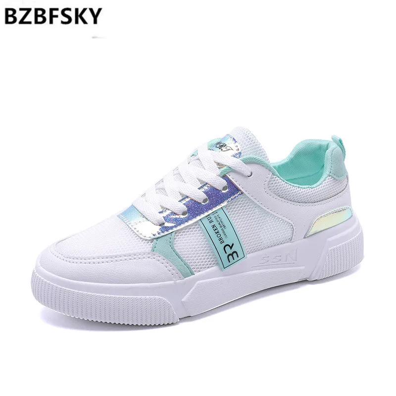 Designers Women White Sneakers Mesh Breathable Platform Vulcanized Shoes Korean Fashion Ladies Casual Shoes Woman 2020 Summer
Designers Women White Sneakers Mesh Breathable Platform Vulcanized Shoes Korean Fashion Ladies Casual Shoes Woman 2020 Summer