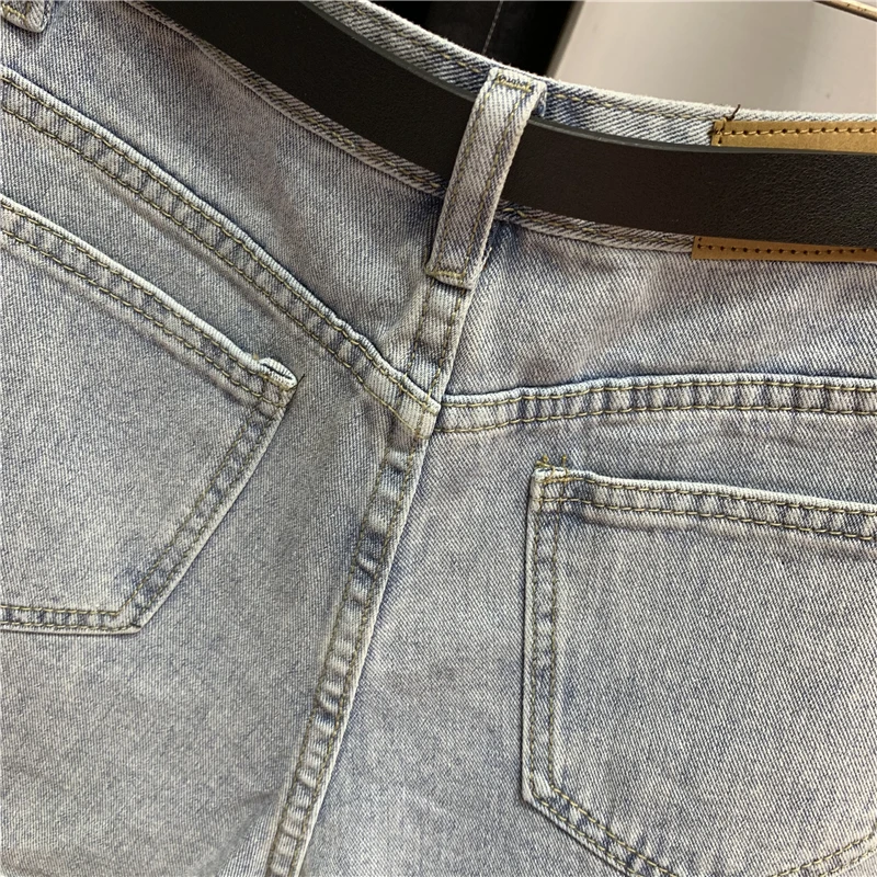 European Style Denim Shorts Women New Summer Personality Pocket Zipper Slim High Waist Shorts College Jean Short Mujer
European Style Denim Shorts Women New Summer Personality Pocket Zipper Slim High Waist Shorts College Jean Short Mujer