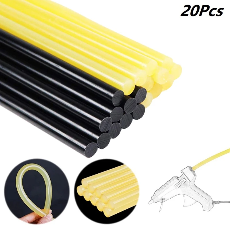 20Pcs Hot Melt Glue Sticks Paintless Dent Repair Tool for Car Dent Remover Set Yellow & Black
20Pcs Hot Melt Glue Sticks Paintless Dent Repair Tool for Car Dent Remover Set Yellow & Black