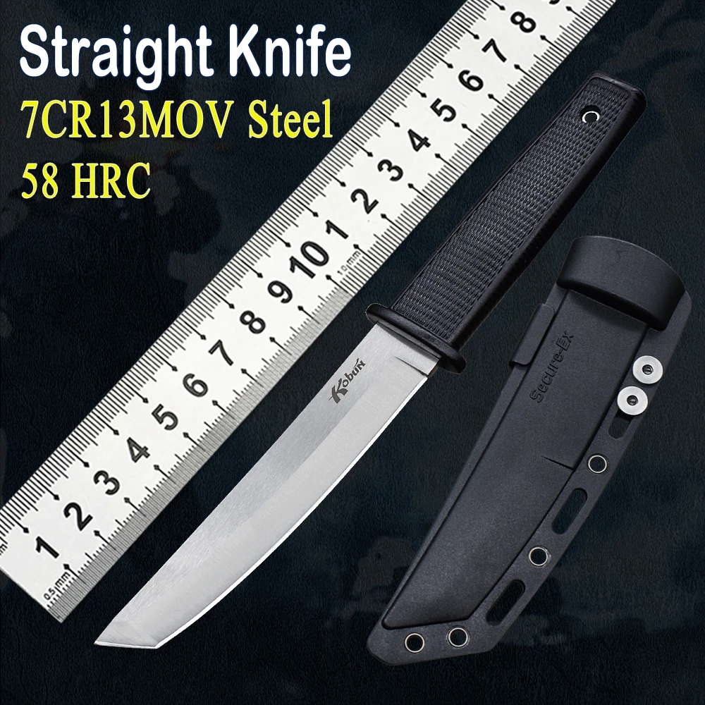 Cold Steel Survival Knife Tactical Hunting Fixed Knife Outdoor Straight Knife Military Kitchen Slicing Knife ABS Sheath EDC Tool
Cold Steel Survival Knife Tactical Hunting Fixed Knife Outdoor Straight Knife Military Kitchen Slicing Knife ABS Sheath EDC Tool