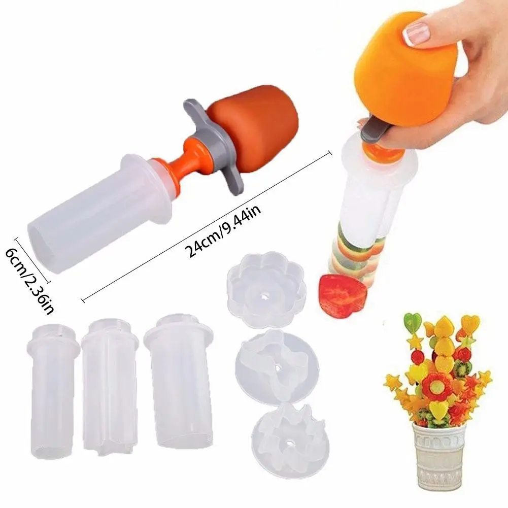 Creative Kitchen Pop Tools Plastic Vegetable Fruit Shape Cutter Slicer Veggie Food Chef Snack Maker Cake Decorator Festival Game
Creative Kitchen Pop Tools Plastic Vegetable Fruit Shape Cutter Slicer Veggie Food Chef Snack Maker Cake Decorator Festival Game