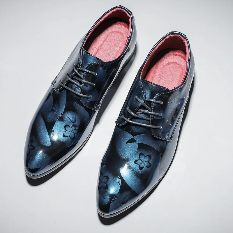 Men's Leather Shoes Classic Shiny Leather Breathable Oxford Shoes Nightclub Party Fashion Comfortable Pointed Casual Shoes
Men's Leather Shoes Classic Shiny Leather Breathable Oxford Shoes Nightclub Party Fashion Comfortable Pointed Casual Shoes