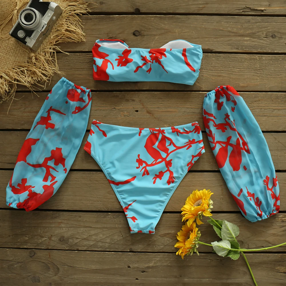 2021 Sexy High Waist Bikini Set 2021 New Swimsuit Swimwear Women Bubble Sleeve Print Beach Dress Beach Wear Bathing Suit biquini
2021 Sexy High Waist Bikini Set 2021 New Swimsuit Swimwear Women Bubble Sleeve Print Beach Dress Beach Wear Bathing Suit biquini