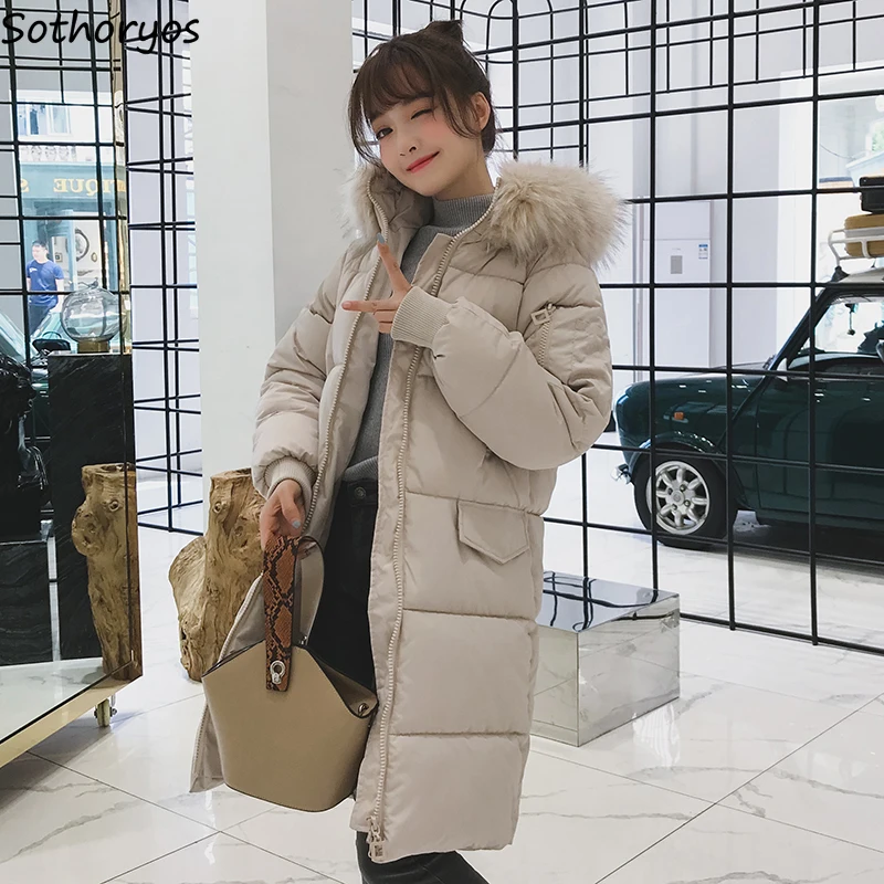 Medium-long Style Parkas Women Thicker with Fur Warm Winter Hooded New-arrival Wide-waisted Womens Coat Outwear Korean Students
Medium-long Style Parkas Women Thicker with Fur Warm Winter Hooded New-arrival Wide-waisted Womens Coat Outwear Korean Students
