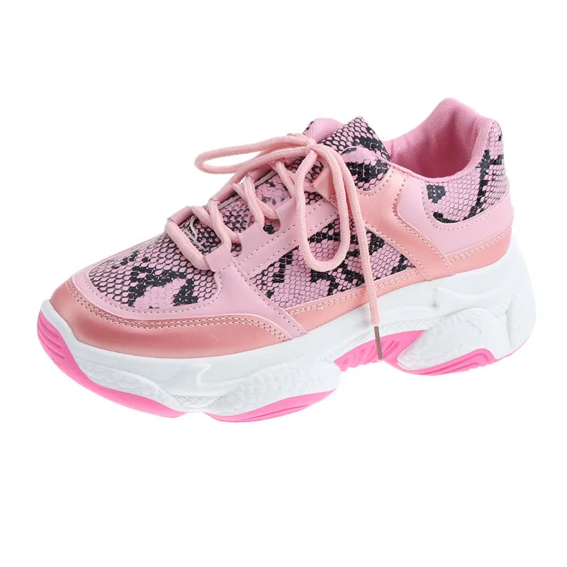 Autumn New Female Glossy Leisure Sneakers Trainers Platform Increase Ladies Chunky Snake Pattern Large Size Women Shoes W21-41 
Autumn New Female Glossy Leisure Sneakers Trainers Platform Increase Ladies Chunky Snake Pattern Large Size Women Shoes W21-41