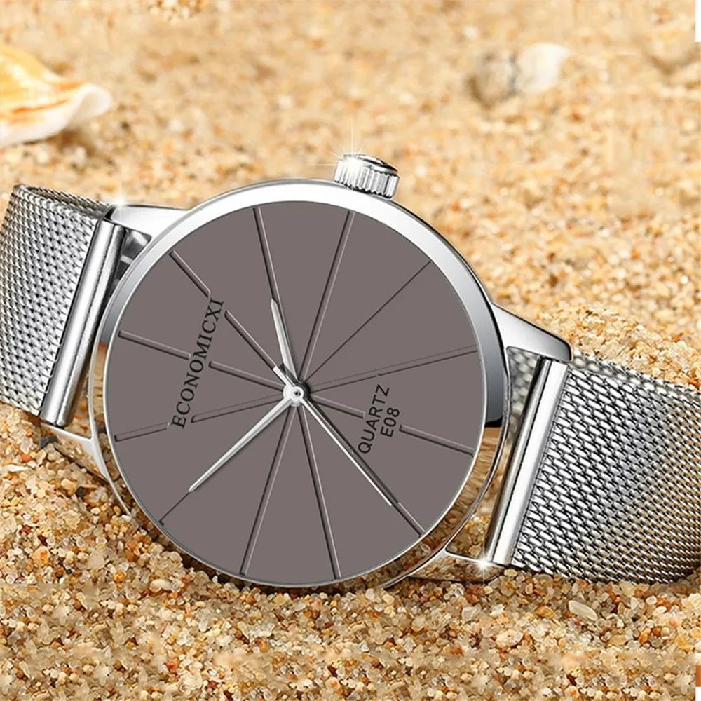 Fashion Simple Men Watches Casual Sport Silver Mesh Stainless Steel Men Quartz Wrist Watch Luxury Male Clock Relogio Masculino/d
Fashion Simple Men Watches Casual Sport Silver Mesh Stainless Steel Men Quartz Wrist Watch Luxury Male Clock Relogio Masculino/d