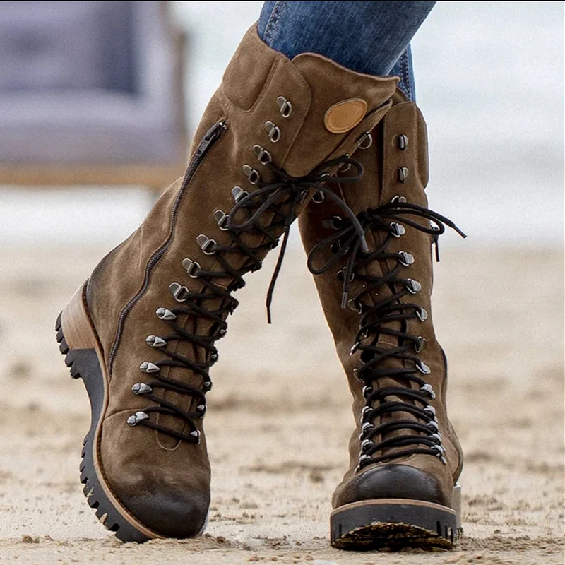 Women Winter Boots Female Snow Boots Dark Colour Warm Fur Insole Non-slip Outsole Zipper Upper Lace Style Woman Shoes Plus Size
Women Winter Boots Female Snow Boots Dark Colour Warm Fur Insole Non-slip Outsole Zipper Upper Lace Style Woman Shoes Plus Size