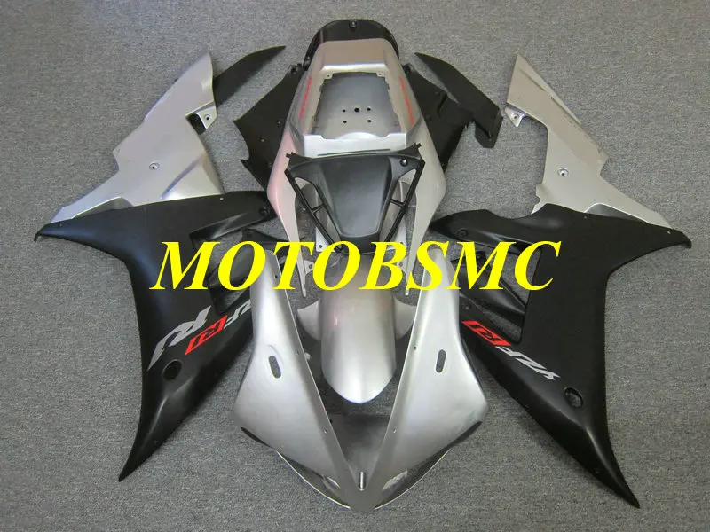 Набор обтекателей для литья под давлением YZFR1 02 03 YZF R1 2002 2003 YZF1000 yzfr1 ABS серебристо