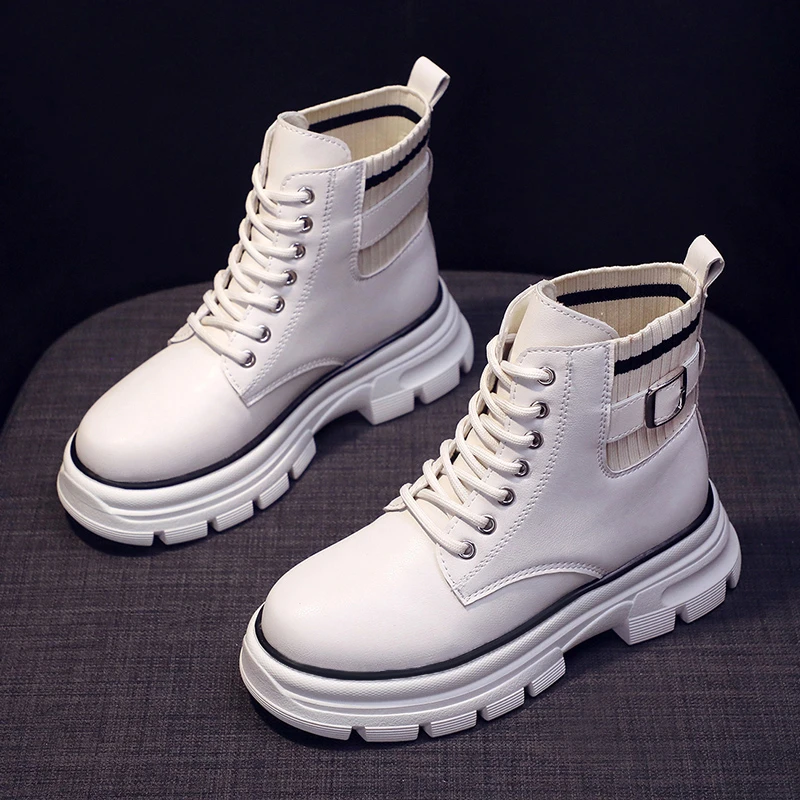 Punk Gothic Combat Ankle Boots Women Sock Platform Boots 2021 New Black Beige Boots Street Fashion Designer Casual Shoes Female
Punk Gothic Combat Ankle Boots Women Sock Platform Boots 2021 New Black Beige Boots Street Fashion Designer Casual Shoes Female