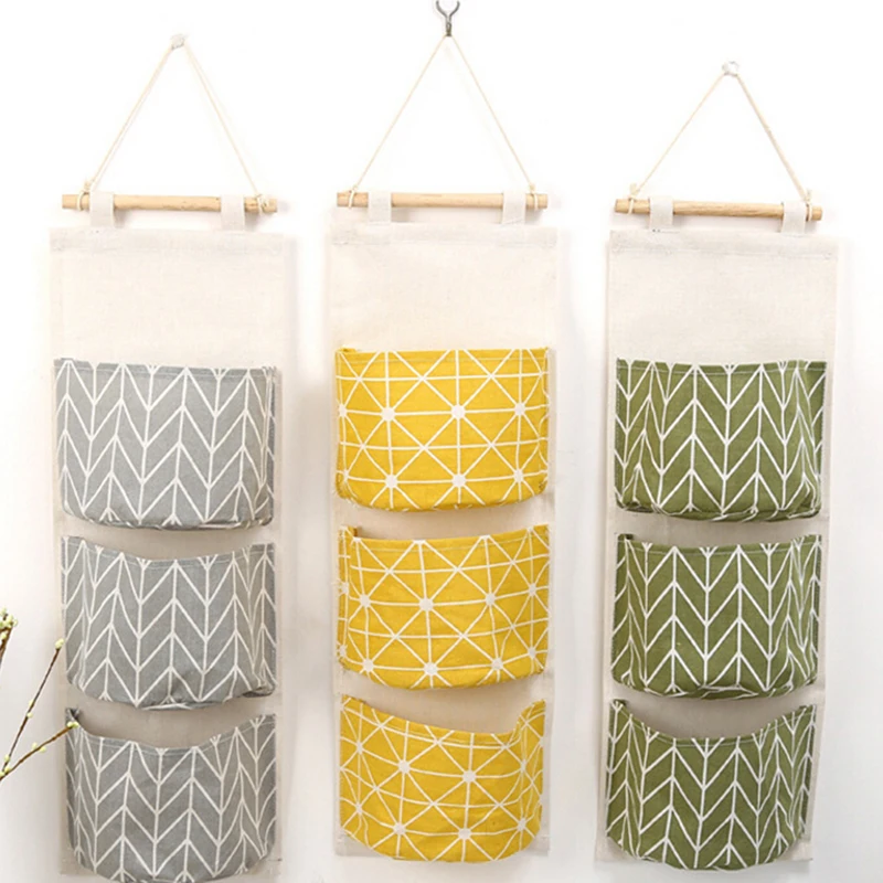 Linen Hanging Storage Bag 3 Pockets Wall Mounted Wardrobe Hang Bag Wall Pouch Cosmetic Toys Organizer Glasses Sundries Bag
Linen Hanging Storage Bag 3 Pockets Wall Mounted Wardrobe Hang Bag Wall Pouch Cosmetic Toys Organizer Glasses Sundries Bag