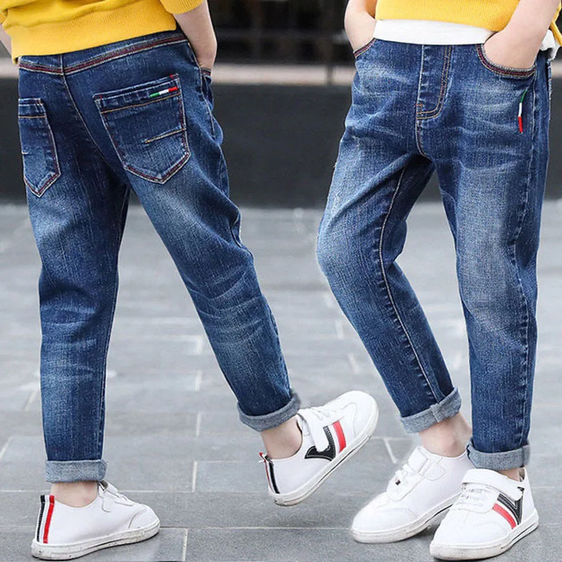 Children's Denim Trousers 2021 Spring and Autumn New Big Kids Korean Version Boys All-match Sports Trousers KJ03 
Children's Denim Trousers 2021 Spring and Autumn New Big Kids Korean Version Boys All-match Sports Trousers KJ03