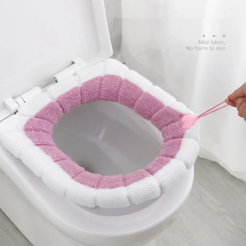 Winter Warmer Toilet Seat Cover Mat Bathroom Toilet Pad Cushion with Handle Thicker Soft Washable Closestool Warmer Accessories
Winter Warmer Toilet Seat Cover Mat Bathroom Toilet Pad Cushion with Handle Thicker Soft Washable Closestool Warmer Accessories