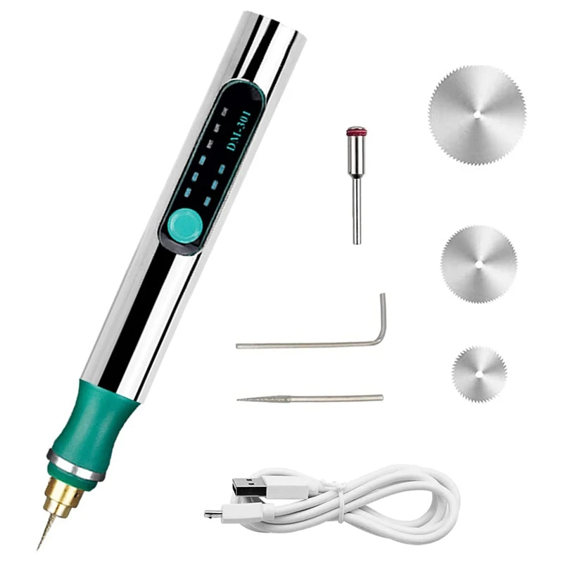 New Cordless Engraving Pen, Rechargeable USB Type-C Rotary Tools For Glass Metal Jewelry Wood Ceramics Stone And Manicure
New Cordless Engraving Pen, Rechargeable USB Type-C Rotary Tools For Glass Metal Jewelry Wood Ceramics Stone And Manicure
