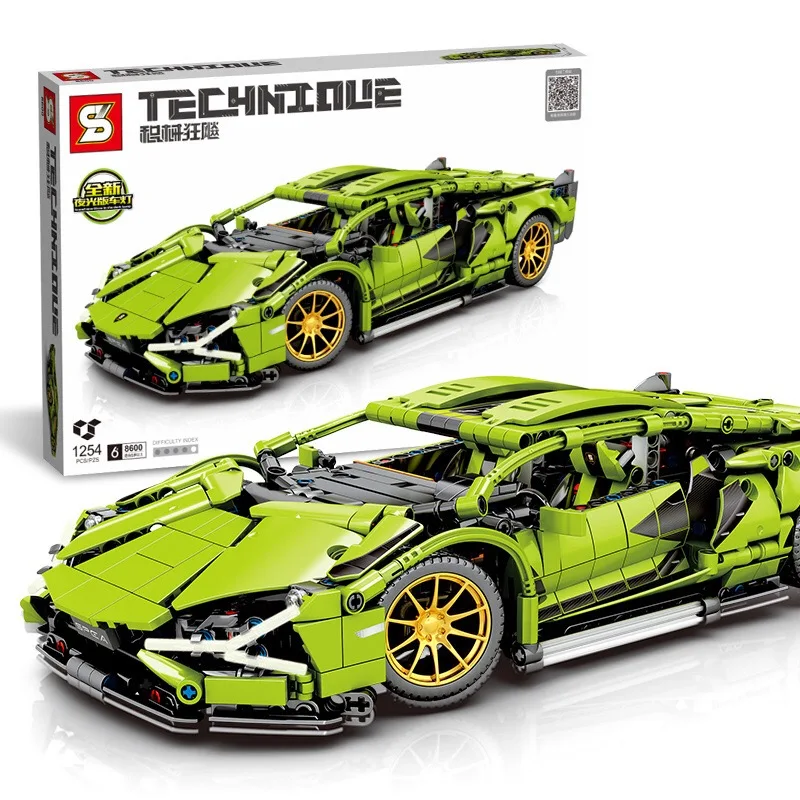 Модель автомобиля Lamborghining, сборные кубики MOC, маленькие кубики, игрушки, пазл для просвещения, совместимые подарки для детей
Модель автомобиля Lamborghining, сборные кубики MOC, маленькие кубики, игрушки, пазл для просвещения, совместимые подарки для детей