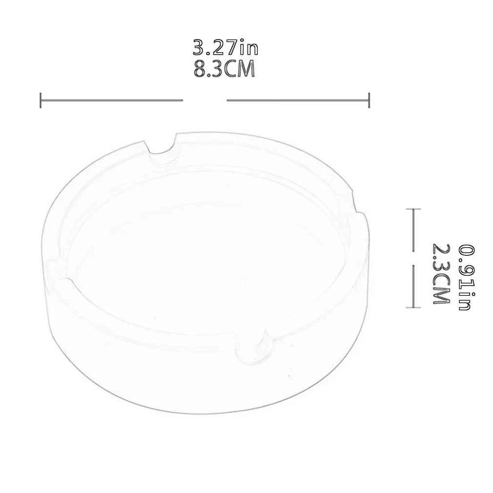 

Ashtray Scald Proof Fall Proof Silica Gel Ashtray Lightweight Ashtray Heat Insulation Smooth And Even Ashtray