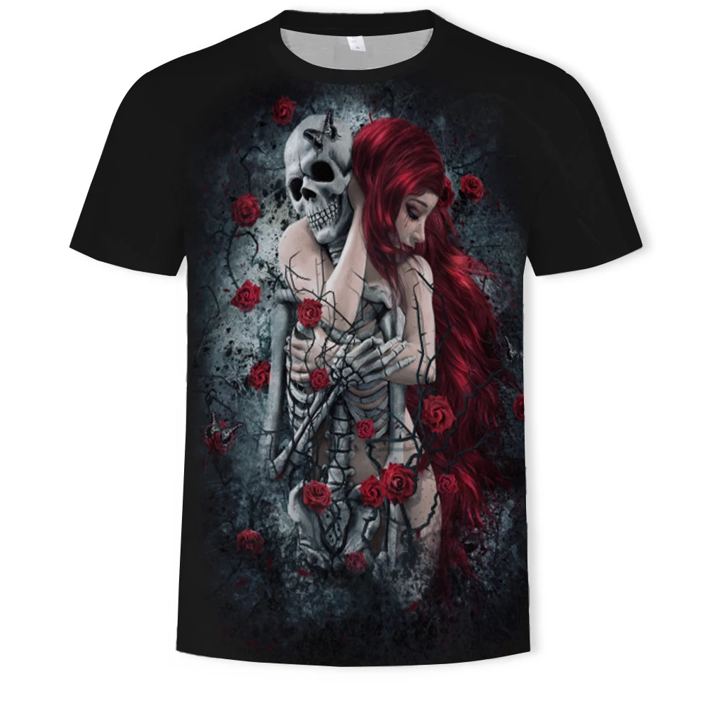 Skull Printed Casual Shirt Men's Clothing Short Casual T-shirt 3D Printing Casual gothic T-shirt Streetwear 2020 Hot-Sale Tshirt
Skull Printed Casual Shirt Men's Clothing Short Casual T-shirt 3D Printing Casual gothic T-shirt Streetwear 2020 Hot-Sale Tshirt