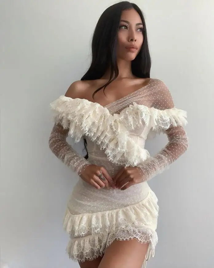 High Street Women Autumn Dress 2020 Sexy Long Sleeve Off Shoulder Mesh Lace Designer Bodycon Evening Party Dress Vestido
High Street Women Autumn Dress 2020 Sexy Long Sleeve Off Shoulder Mesh Lace Designer Bodycon Evening Party Dress Vestido