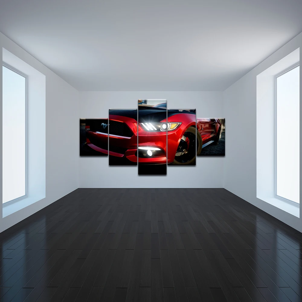 HD Printed Modern Home Decor Canvas Living Room 5 Panel Red Mustang Car Painting Wall Art Modular Posters Framework Pictures
HD Printed Modern Home Decor Canvas Living Room 5 Panel Red Mustang Car Painting Wall Art Modular Posters Framework Pictures