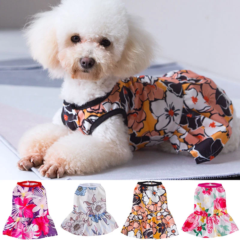 Puppy Vest Skirt Chihuahua Costume For Small Dog Pet Fashion Comfortable Flower Print Skirt Dog Dresses Clothes For Dog 
Puppy Vest Skirt Chihuahua Costume For Small Dog Pet Fashion Comfortable Flower Print Skirt Dog Dresses Clothes For Dog