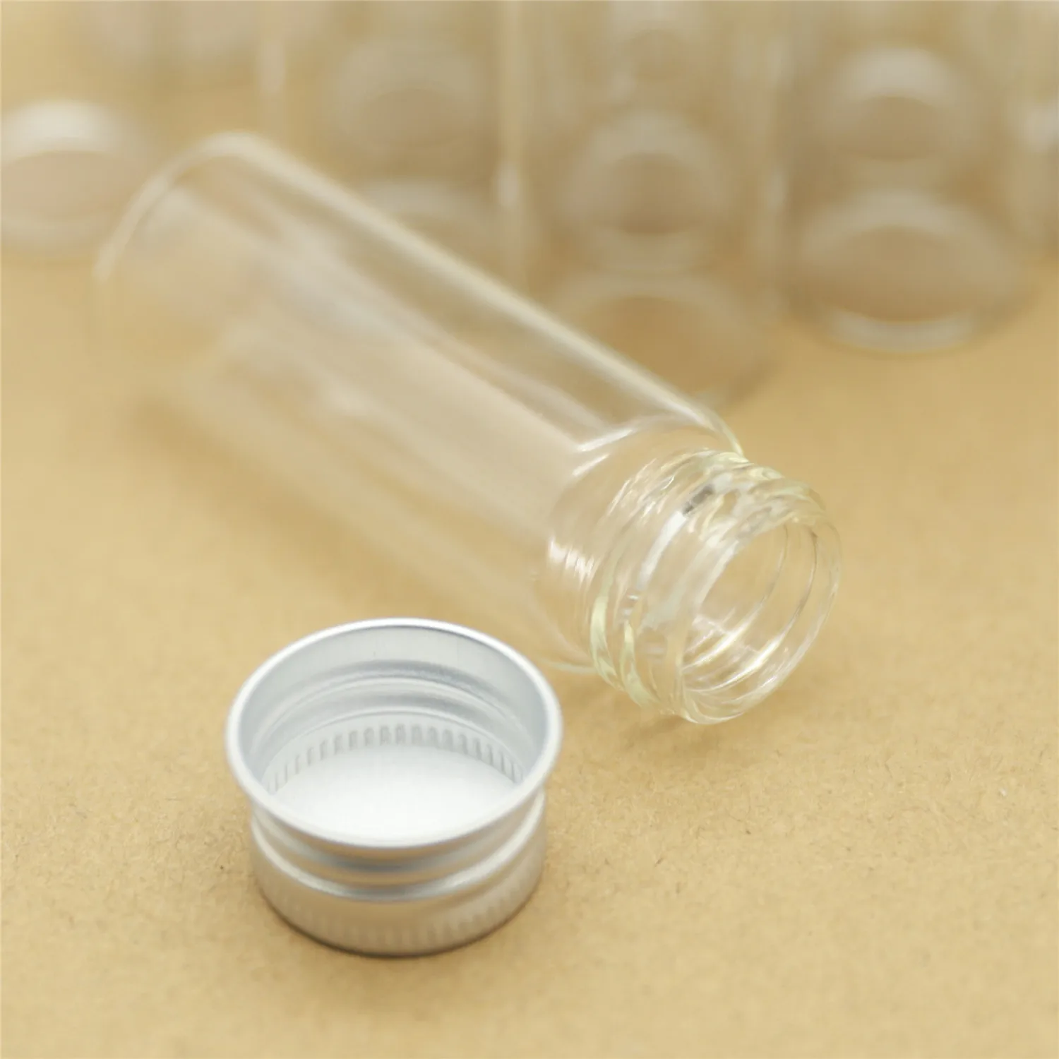 24pcs 22*60mm 12ml Small Glass Bottle Silver Screw Cap storage bottles & jar Glass Jars Mini Containers Vial Bottles Test Tube
24pcs 22*60mm 12ml Small Glass Bottle Silver Screw Cap storage bottles & jar Glass Jars Mini Containers Vial Bottles Test Tube