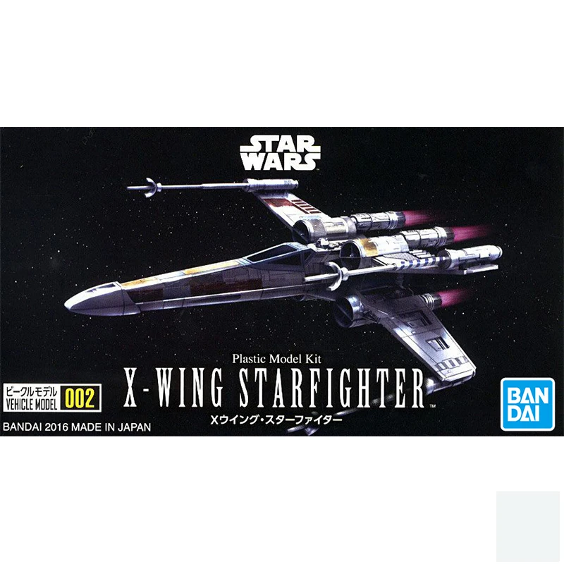 

Bandai Star Wars Assembled Model Mini Q Edition Millennium Falcon X Wing Titanium Fighter Spacecraft Kids Toys