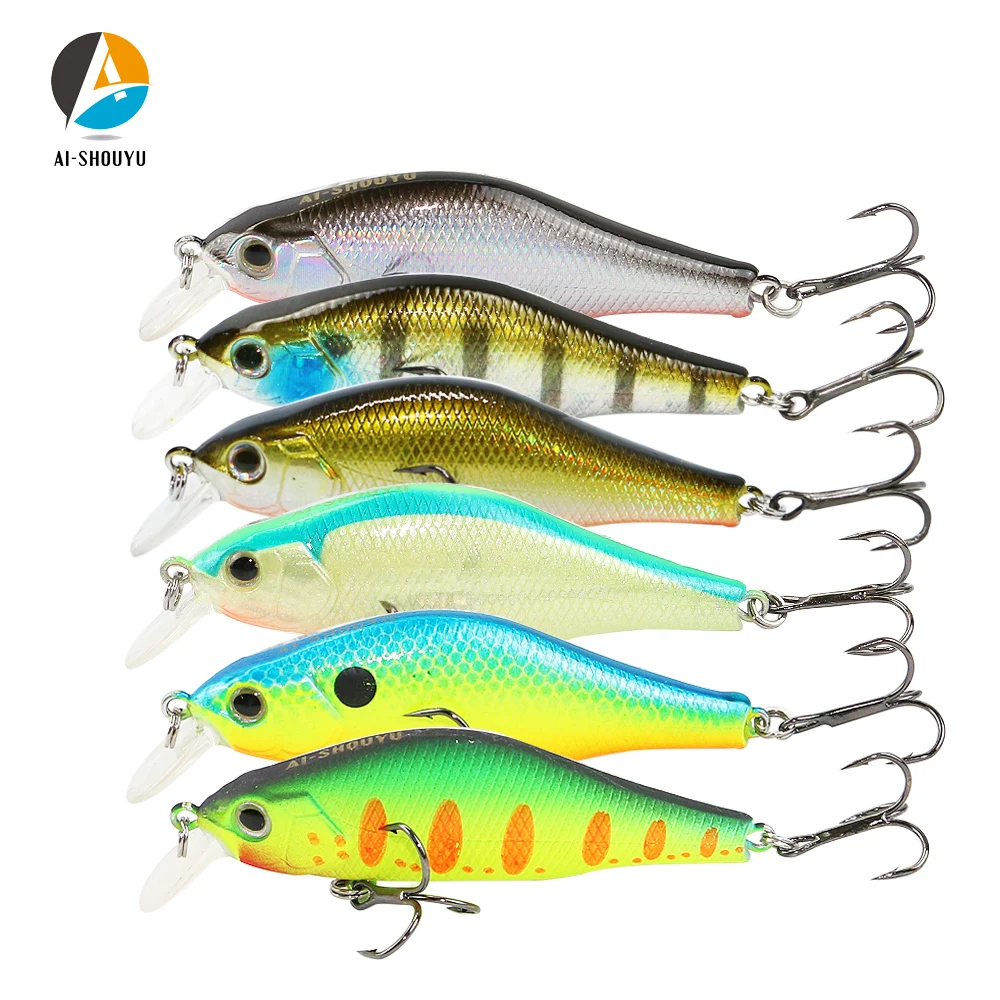AI-SHOUYU Minnow Fishing Lures 70mm/9.5g Suspending Artificial Magnetic Hard Bait Bass Pesca Wobblers Crankbait Fishing Tackle
AI-SHOUYU Minnow Fishing Lures 70mm/9.5g Suspending Artificial Magnetic Hard Bait Bass Pesca Wobblers Crankbait Fishing Tackle