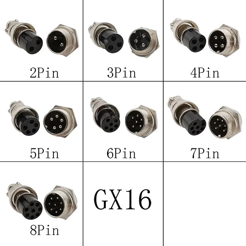 1 пара GX16 Штекерный гнездовой авиационный Разъем GX16 2P 3P 4P 5P 6P 7P 8 контактов 16 мм Круглый авиационный разъем, проводные Панельные разъемы
1 пара GX16 Штекерный гнездовой авиационный Разъем GX16 2P 3P 4P 5P 6P 7P 8 контактов 16 мм Круглый авиационный разъем, проводные Панельные разъемы