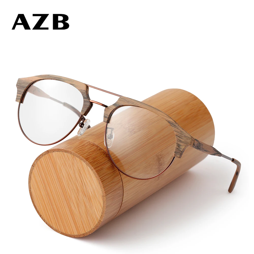 AZB Wood Round Myopia Optical Glasses Frame Men Prescription Rx Eyeglasses Women Wooden Eyewear Oculos Frames Spectacles
AZB Wood Round Myopia Optical Glasses Frame Men Prescription Rx Eyeglasses Women Wooden Eyewear Oculos Frames Spectacles