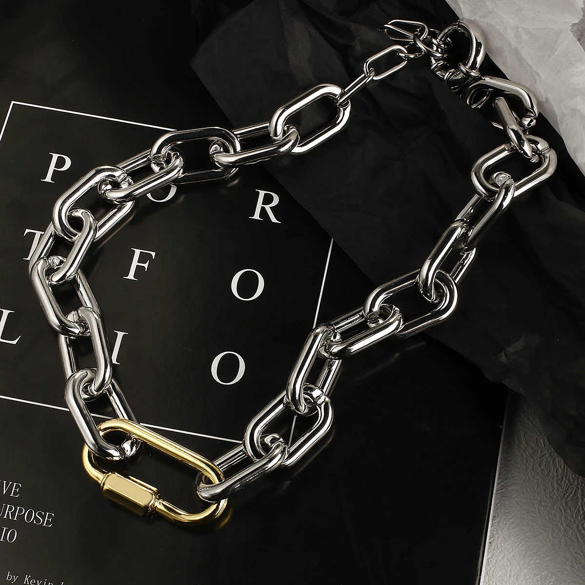 Flashbuy Punk Silver Color Choker Choker Necklaces Chunky Thick Chain Keychain Pendant Necklaces Hip Hop Jewelry
Flashbuy Punk Silver Color Choker Choker Necklaces Chunky Thick Chain Keychain Pendant Necklaces Hip Hop Jewelry
