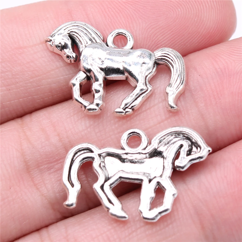 100pcs Charms Wholesale 24x16mm Horse Charms Wholesale For Jewelry Making Antique Silver Color DIY Jewelry Findings Pendant
100pcs Charms Wholesale 24x16mm Horse Charms Wholesale For Jewelry Making Antique Silver Color DIY Jewelry Findings Pendant