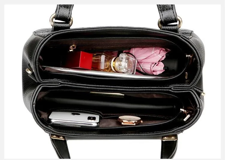 Fashion High-quality Pu Handbag Female Bag Crocodile Pattern Single Shoulder Bag Double Bag Mouth Middle-aged Mother Bolsos
Fashion High-quality Pu Handbag Female Bag Crocodile Pattern Single Shoulder Bag Double Bag Mouth Middle-aged Mother Bolsos