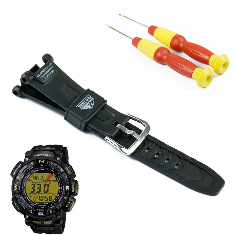 High Quality Replacement Strap For Casio PRG-240 PRG-40 Watch Silicone Strap Durable Waterproof Sport Wrist Band With Tool
High Quality Replacement Strap For Casio PRG-240 PRG-40 Watch Silicone Strap Durable Waterproof Sport Wrist Band With Tool