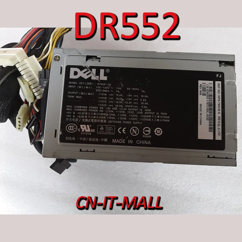 Pulled DR552 MG309 N750P-00 750W Power Supply for XPS 720 710 700
Pulled DR552 MG309 N750P-00 750W Power Supply for XPS 720 710 700
