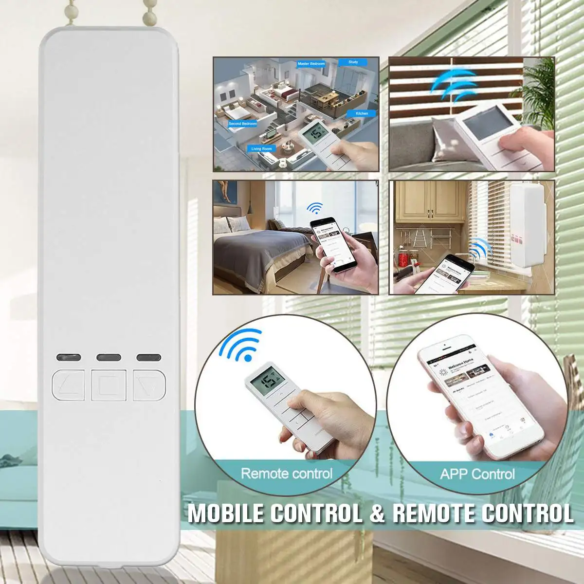 Автоматический комплект для автоматизации рулонных жалюзи Smart Home с дистанционным переключателем и мобильным управлением через Alexa/Google/Wifi
Автоматический комплект для автоматизации рулонных жалюзи Smart Home с дистанционным переключателем и мобильным управлением через Alexa/Google/Wifi