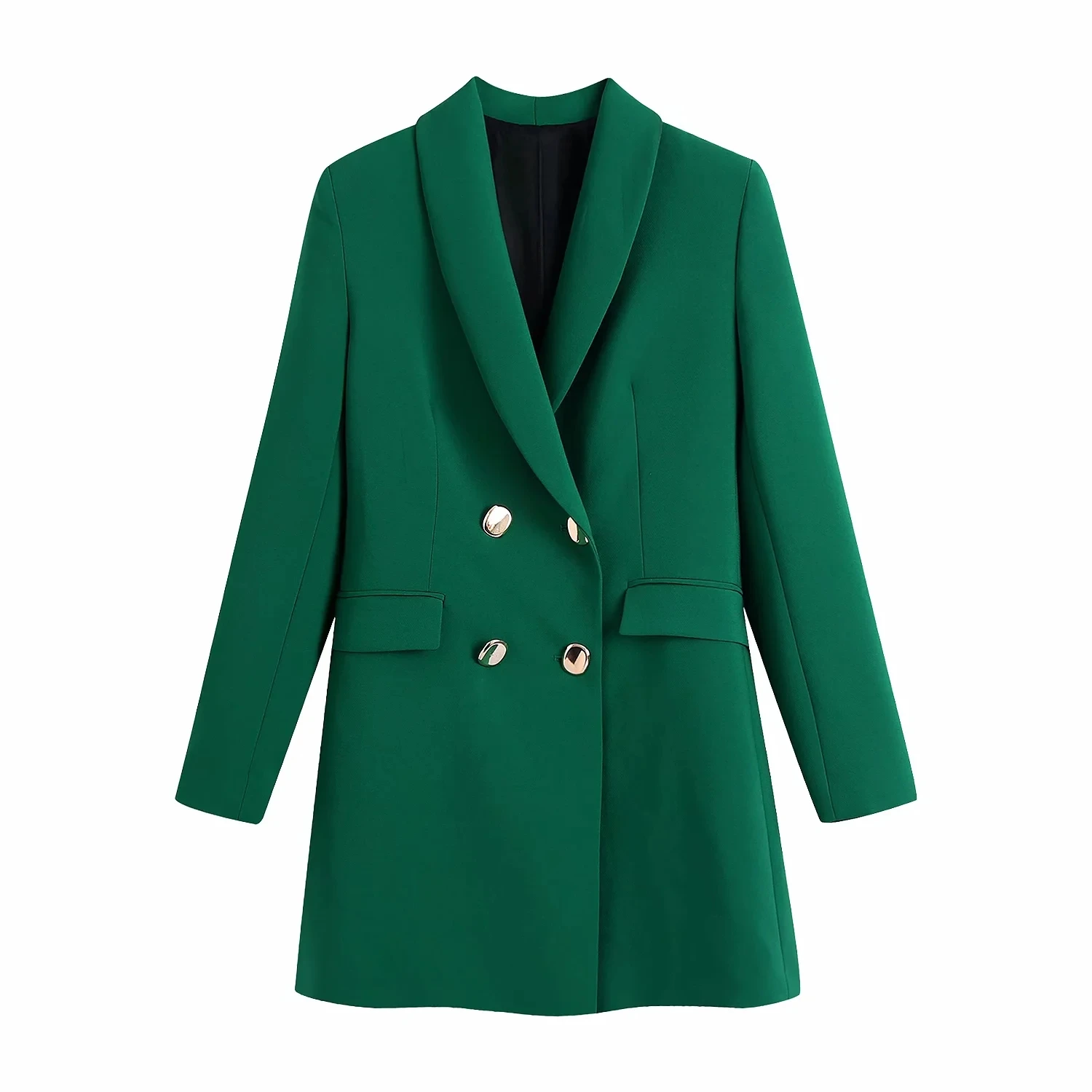 Woman 2021 Casual Traf Coats Autumn Shawl Collar Double Breasted Flap Pockets Slim Long Blazers Office Jackets
Woman 2021 Casual Traf Coats Autumn Shawl Collar Double Breasted Flap Pockets Slim Long Blazers Office Jackets