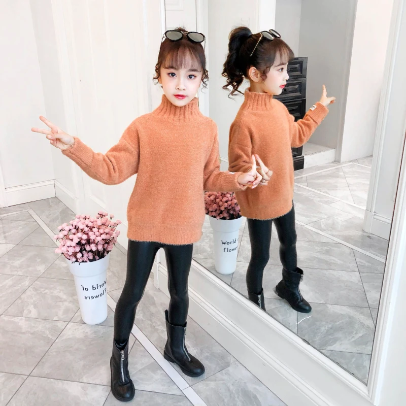 Girl Sweater Kids Baby Outwear Tops 2021 Mink Fleece Thicken Warm Winter Autumn Knitting School Sport Pullover Children Clothing
Girl Sweater Kids Baby Outwear Tops 2021 Mink Fleece Thicken Warm Winter Autumn Knitting School Sport Pullover Children Clothing