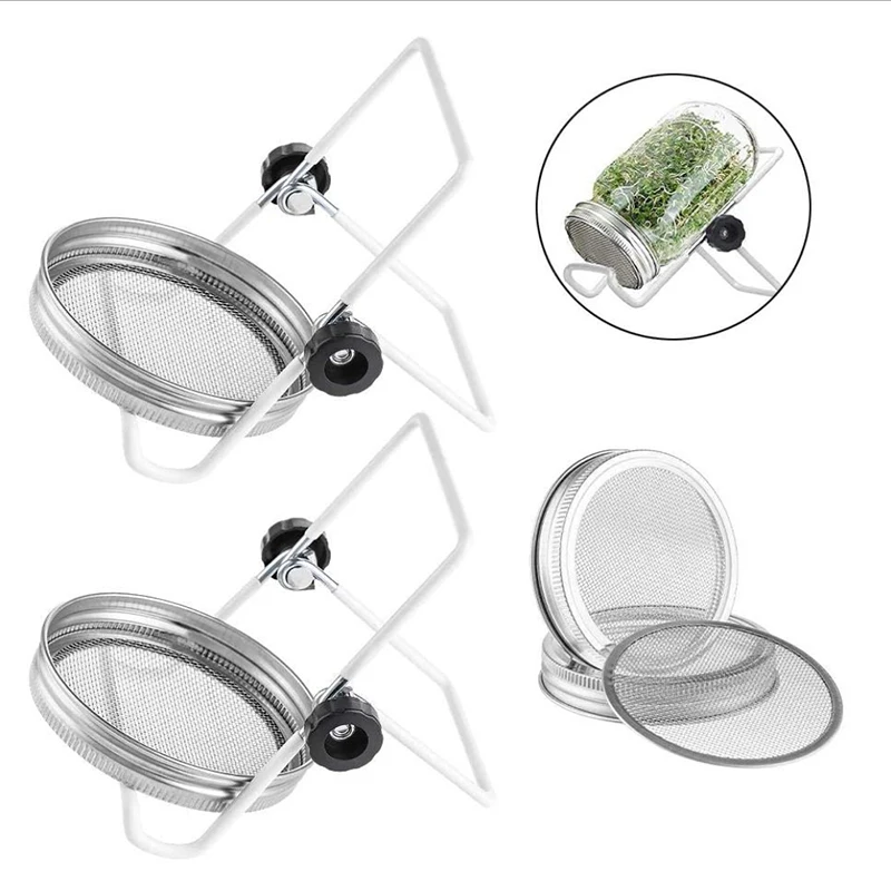 Sprouting Lid With Stainless Steel Screen For Wide Mouth Jar Sprouter Seed Germination Filter Sprouts Tool Germination Tools
Sprouting Lid With Stainless Steel Screen For Wide Mouth Jar Sprouter Seed Germination Filter Sprouts Tool Germination Tools