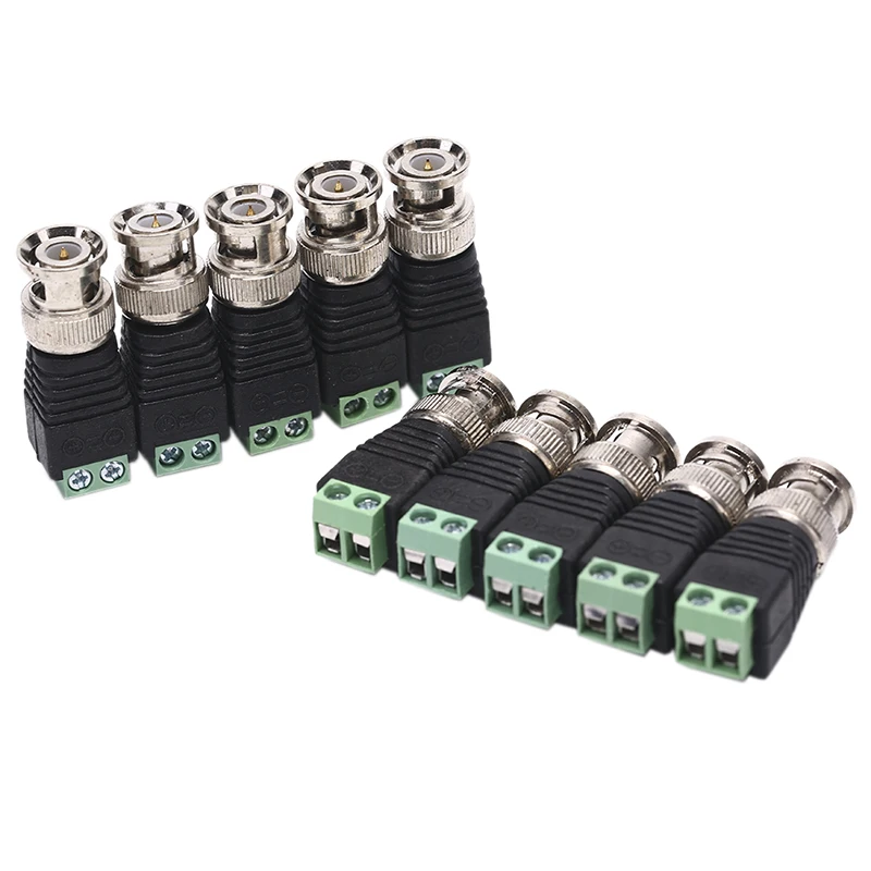 10pcs Mini Coax CAT5 To Camera CCTV BNC Video Connector Adapter for POE CCTV Tester IP camera FC Security Terminal Block
10pcs Mini Coax CAT5 To Camera CCTV BNC Video Connector Adapter for POE CCTV Tester IP camera FC Security Terminal Block