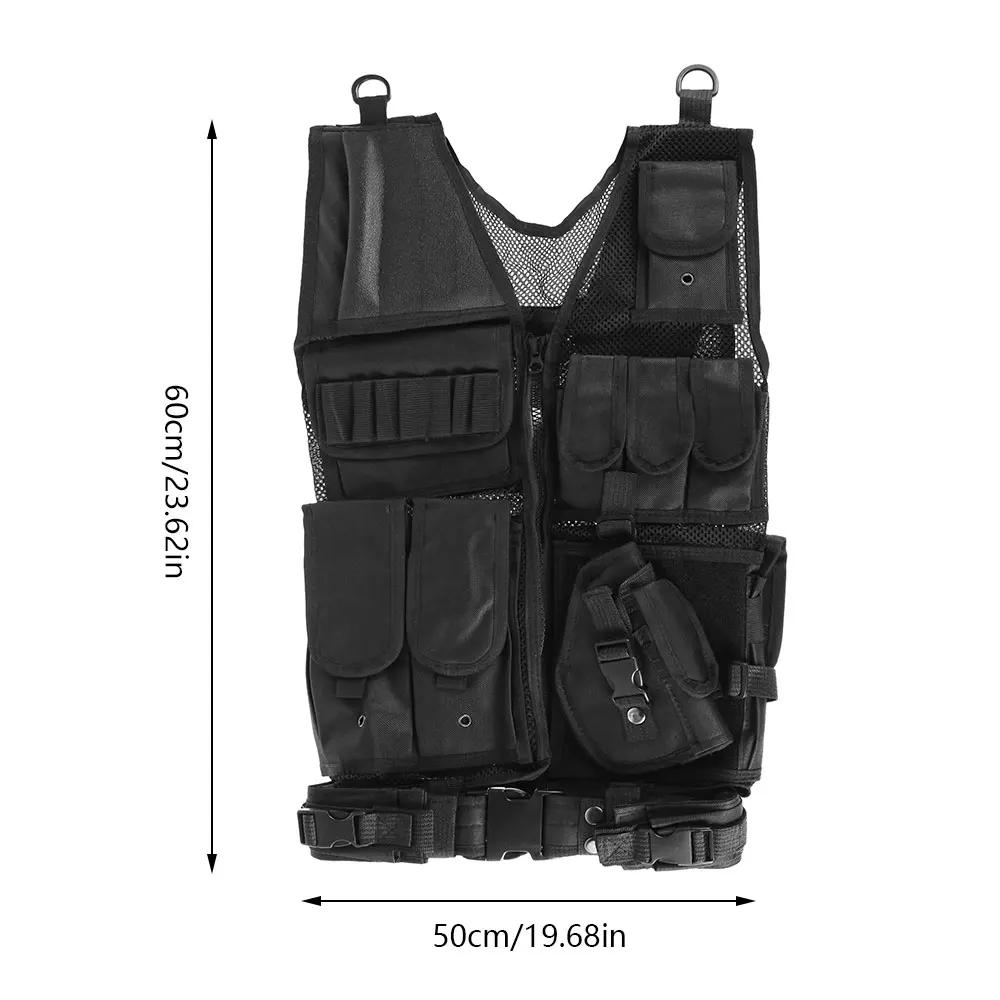 Multi-pocket Military Equipment Tactical Vest Detachable Camping Hunting Hiking Accessories field survival adventure equipment
Multi-pocket Military Equipment Tactical Vest Detachable Camping Hunting Hiking Accessories field survival adventure equipment