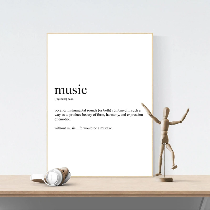 Music Definition Print Musician Gift Wall Art Decor Black and White Minimalist PosterDecoration Art Canvas Painting Picture
Music Definition Print Musician Gift Wall Art Decor Black and White Minimalist PosterDecoration Art Canvas Painting Picture