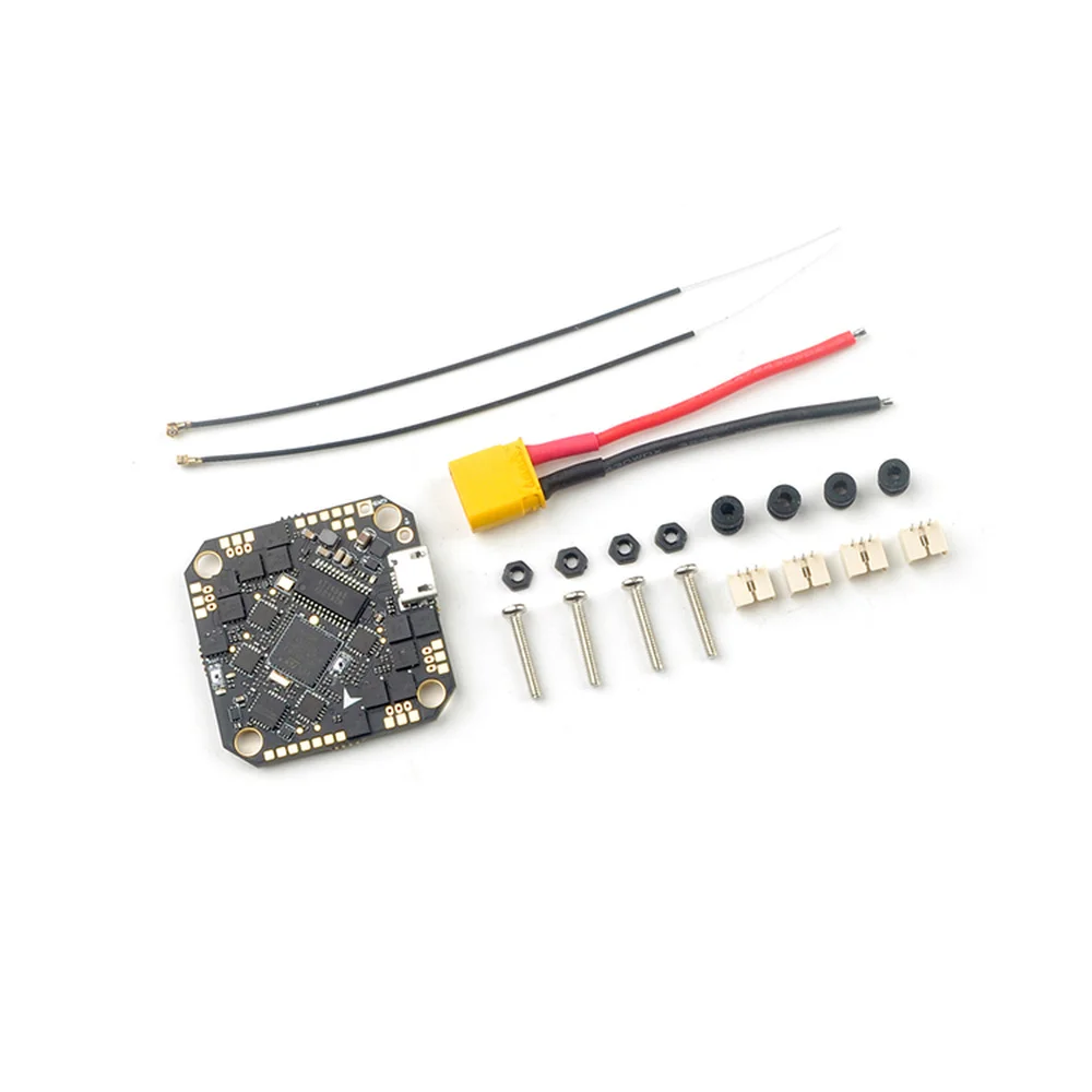 Happymodel CrazyF411 PRO F4 Flight Controller Built-in 20A ESC OSD Frsky Receiver AIO 2-4S for FPV Toothpick Cinewhoop Drones | Игрушки и