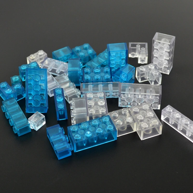 Прозрачная модель MOC 50/100 шт. детали для обучения детей игрушки совместимы со